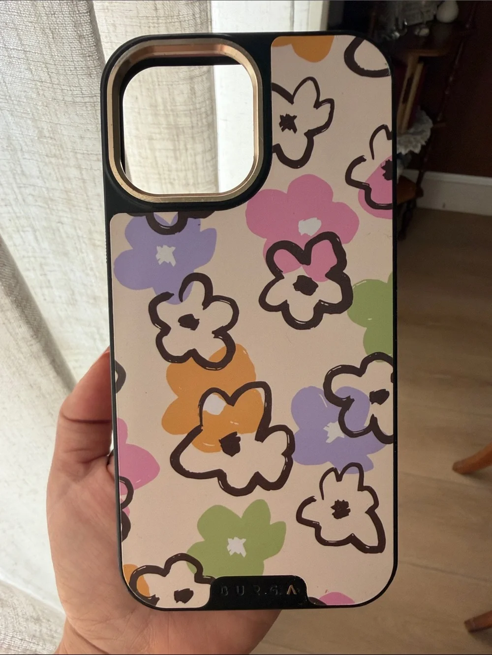 Burga iPhone 13 Pro Max - Pastel Floral Protective Case